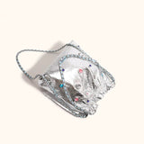 Sobie Gemstone Embellished Shine Hobo Bags