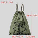 Olga Japanese Drawstring Utilitarian Backpacks