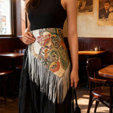 Mariposa Long Tassel Waist Scarf Belt