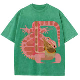 Abstract Lizard Print T-Shirts