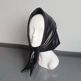 Faux Leather handkerchief Scarf