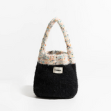 Kami Two Tone Mini Knit Bucket Bag