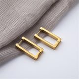 Dafne Minimalist Square Hoop Earrings