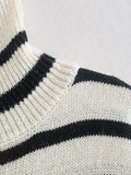 Clarice Stripe Turtleneck Sweater