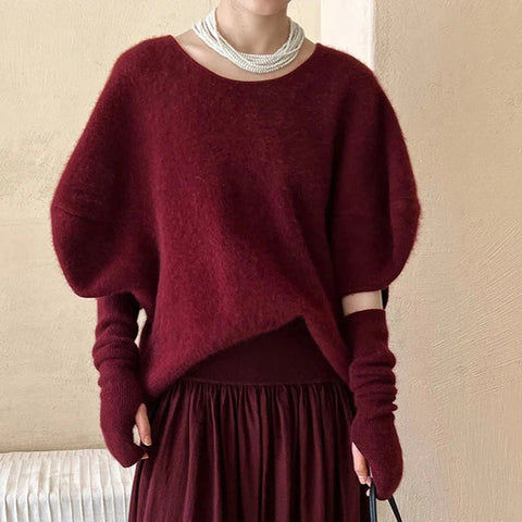 Maya Victorian Puff Sleeve Sweater