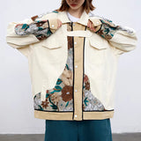 Damian Floral Embroidery Western Denim Jacket