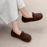 Rhea Faux Fur Lamb Plush Flats