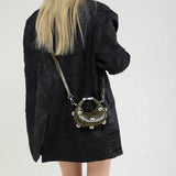 Milli Studded Micro Bowling Crossbody Bags