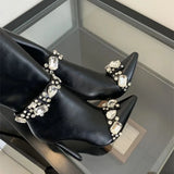 Camella Rhinestone Embellished Boots