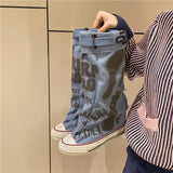 Emel Graffiti High Canvas Sneaker Boots