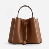 Cynthia Ruched Drawstring Mini Bucket Bags