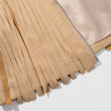 Agueda Tassel Faux Suede Western Jacket