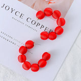 Juliana Silk Pom Pom Hoop Earrings