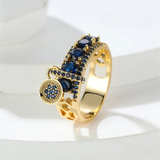 Juniper Luxe CZ Rhinestone Charm Rings