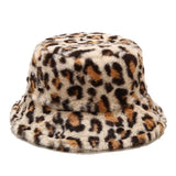 Colorful Prints Faux Fur Bucket Hats