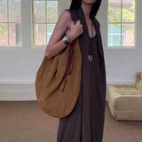 Maja Faux Suede Large Hobo Bag