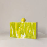 Etain Pastel Marble Acrylic Box Clutches