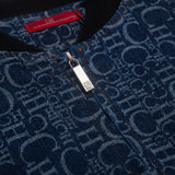 Antonia Monogram Denim Bomber Jacket