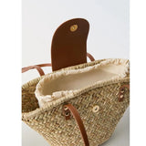 Genna Mini Straw Basket Bag