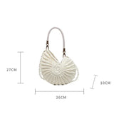 Cecille Conch Crochet Bag - Classic