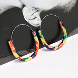 Ona Multi Colors Hoop Earrings