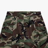 Sierra Camo Wide-Leg Culotte Pants