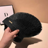 Grace Tassel Straw Visor Hats