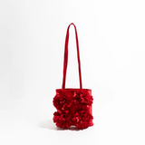 Solana Charmeuse Satin Rosette Mini Bag