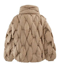 Sarai Cotton Padding Lattice Puffer Jacket