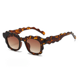 Mia Waffle Wave Frame Sunglasses