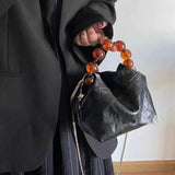 Pamela Amber Beads Handle Mini Bag