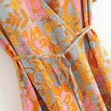 Karuna Floral Boho Wrap Maxi Dress