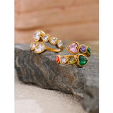Kielo Cubic Zirconia Heart Charm Ring