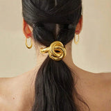 Metal Bubble Knot Ponytail Hair Tie
