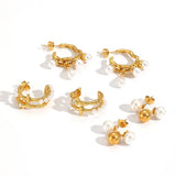 Vintage French Baroque Bohemia Pearl Earrings