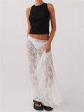 Rossa Floral Lace Maxi Skirts