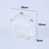 Emelda Clear Acrylic Shell Bag