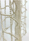 Clara Long Pearl Beads Net Wrap Belt Skirt