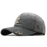 Elka Pierced Suede Baseball Caps