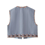 Melati Folk Embroidery Vest
