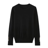 Delia Basic Long Sleeve Basic Knit Sweater