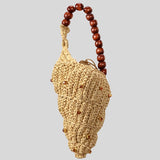 Mini Conch Shell Straw Bag