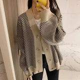 Kate Herringbone Oversized Knit Cardigan