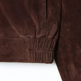 Marlowe Suede Effect Cropped Bomber Jacket