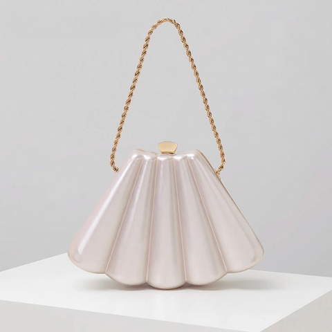 Romola Fan Shell Acrylic Evening Bag