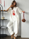 Cute Doll Cartoon Print T-Shirt