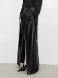 Dasia Faux Leather Maxi Skirt