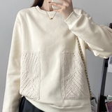 Caren Crochet Pocket Sweatshirts