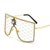 Rubie Oversized Rhinestone Mesh Eyeglasses