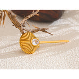 CZ Metal Shell Bobby Pin Hair Clip